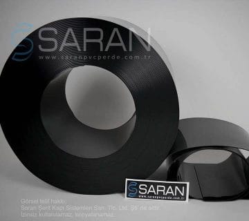Siyah PVC Şerit Rulo